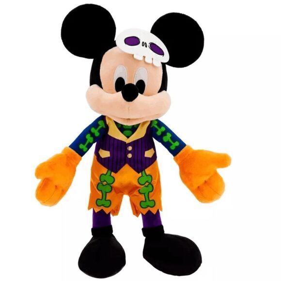 Mickey Mouse Glow-in-the-Dark Halloween 2023 Plush Medium 15'' Disney NWT Sealed - Picture 1 of 10
